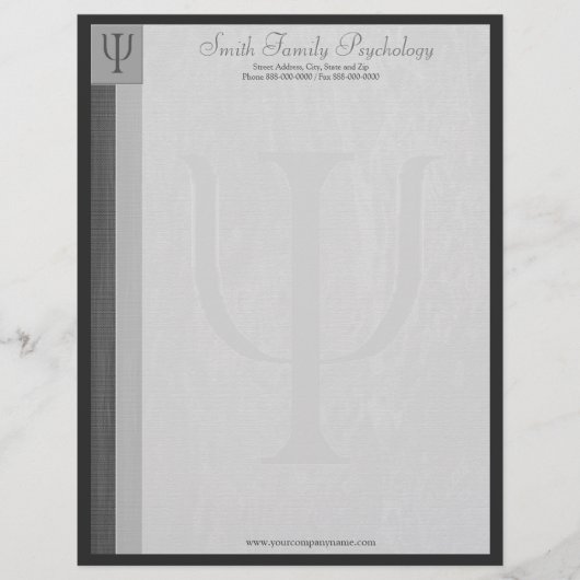 Psycholoog Letterhead Briefhoofd Ontwerp (Voorkant)
