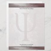 Psycholoog Letterhead Briefhoofd Sjabloon (Voorkant / Achterkant)