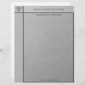 Psycholoog Letterhead Gepersonaliseerd Briefhoofd (Voorkant / Achterkant)