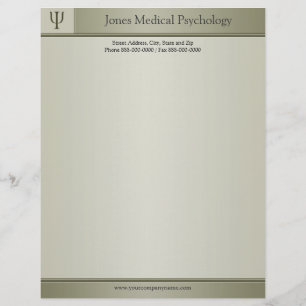 Psycholoog Letterhead Gepersonaliseerd Briefhoofd