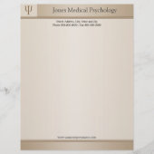 Psycholoog Letterhead Gepersonaliseerd Briefhoofd (Voorkant)
