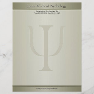 Psycholoog Letterhead Persoonlijk Briefhoofd