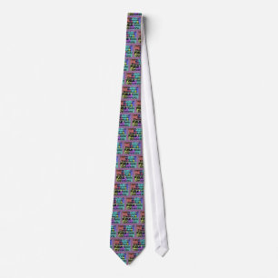 Psycholoog Mannen Necktie "Terminology" Design Stropdas