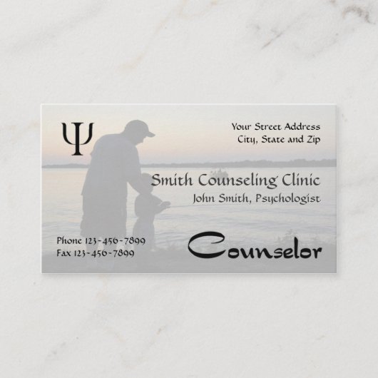 Psycholoog Mental Health Visitekaartje (Voorkant)