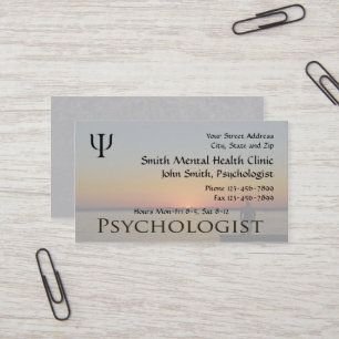 Psycholoog Mental Health Visitekaartje