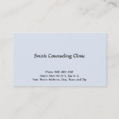 Psycholoog Mental Health Visitekaartje (Achterkant)