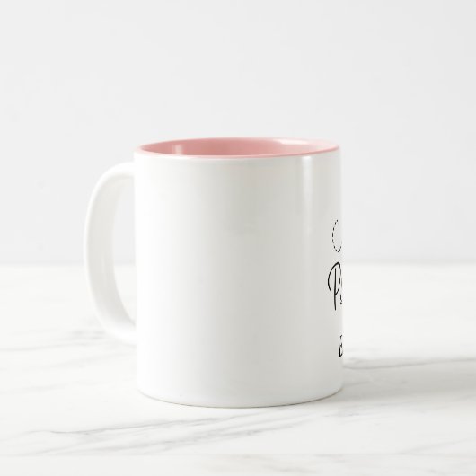 Psycholoog persoonlijke Mok voor haar baan (Voorkant links)