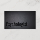Psycholoog Professional Dark Bold Minimalist Visitekaartje (Voorkant)
