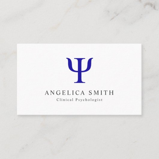 Psycholoog Psi Symbol Visitekaartje (Voorkant)