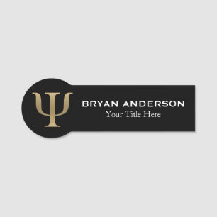 Psycholoog Psi Symboolnaam tag