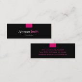 psycholoog - Roos roze compact Mini Visitekaartje (Voorkant / Achterkant)