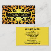Psycholoog Sunshine Damask Visitekaartje (Voorkant / Achterkant)