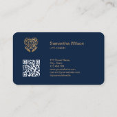 Psycholoog Therapist Psychiatrist QR-code Visitekaartje (Achterkant)