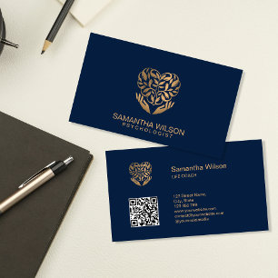 Psycholoog Therapist Psychiatrist QR-code Visitekaartje