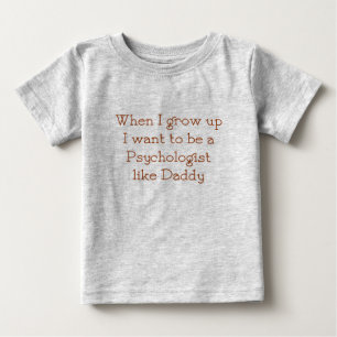 Psycholoog zoals papa baby t-shirt