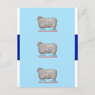 Psychopaten-Visitekaartjes stoppen Briefkaart