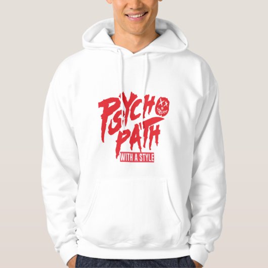 Psychopath met stijfhoofden hoodie (Voorkant)