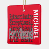 Psychotherapeut Extraordinaire CUSTOM Keramisch Ornament (Links)