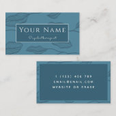 Psychotherapeut Kalm blad Plant Patroon Natuur Visitekaartje (Voorkant / Achterkant)