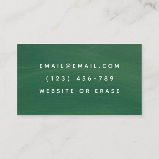 Psychotherapeut Psycholoog Hand Drawn Greenery Visitekaartje (Achterkant)