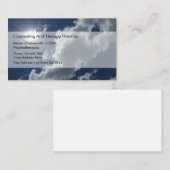 Psychothérapeute Conseiller Cartes de visite Sky (Devant / Derrière)