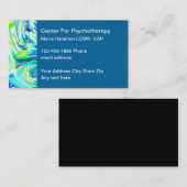 Psychothérapeute moderne Carte de visite de la san (Devant / Derrière)