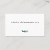 Psychothérapeute moderne Eucalyptus Carte de visit (Dos)