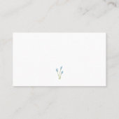 Psychothérapeute simple Carte de visite à fleurs b (Dos)