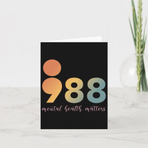 Psychotherapie 988 Semicolon Counselor Posi Kaart