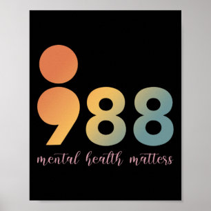 Psychotherapie 988 Semicolon Counselor Posi Poster