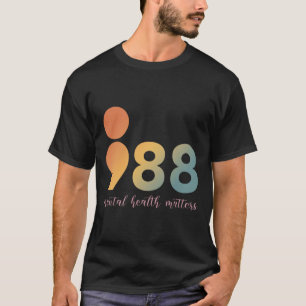 Psychotherapie 988 Semicolon Counselor Posi T-shirt
