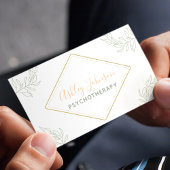 Psychotherapie Advies Calligrafie Wit Visitekaartje