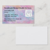 Psychothérapie Cartes de visite en santé mentale (Devant / Derrière)