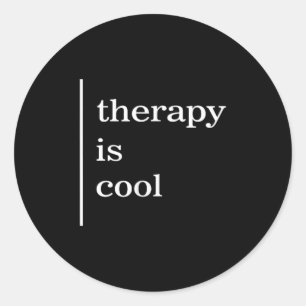 Psychotherapie is koel bewustzijn positief ronde sticker