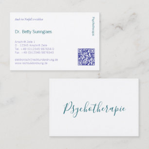 Psychotherapie Psychologie Visitekaart Visitekaartje