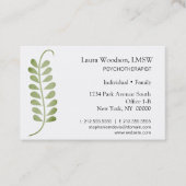 Psychotherapist Eucalyptus European  Visitekaartje (Voorkant)