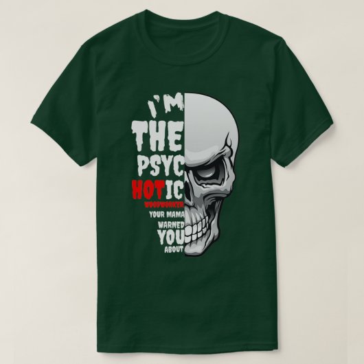 Psychotic Woodworking Carpentry Fun Gra T-shirt (Design voorkant)