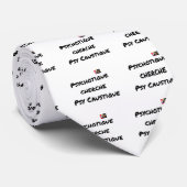 PSYCHOTISCH CAUSTITIEEL PSY ZOEKEN - woordsets Stropdas (Opgerold)