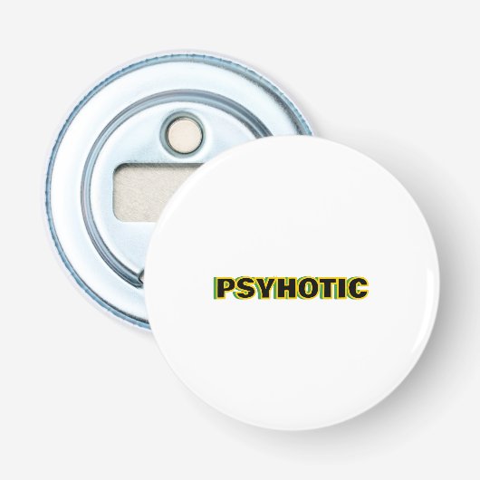 Psychotische Geest Button Flesopener (Voorkant)