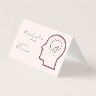 psycology editable business card 