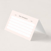 psycology editable business card  (Back)