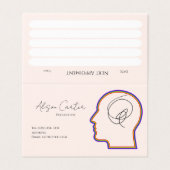 psycology editable business card  (Outside Unfolded)