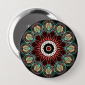 PSYCR8 STAR Knop Ronde Button 4,0 Cm (Voorkant /achterkant)