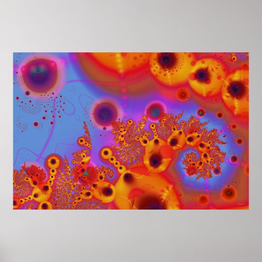 Psyctopus Red Coral Harbour Poster (Voorkant)