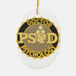 PsyD LOGO ARTS VAN PSYCHOLOGIE PSYCHOLOGIST Keramisch Ornament