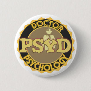 PsyD LOGO - ARTS VAN PSYCHOLOGIE Ronde Button 5,7 Cm