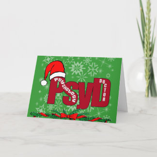 PsyD SANTA DOCTOR VAN PSYCHOLOGIE Feestdagen Kaart