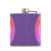 Psyedelia met vinylomwikkelde aangepaste heupkolf heupfles (Achterkant)