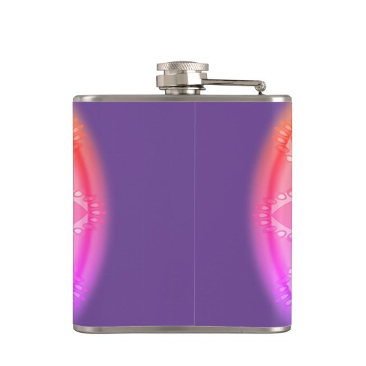 Psyedelia met vinylomwikkelde aangepaste heupkolf heupfles (Achterkant)