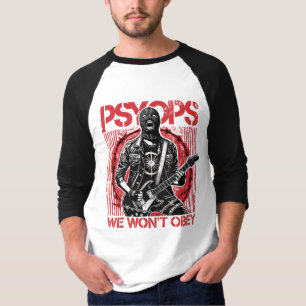 PSYOPS raglan t-shirt - rood